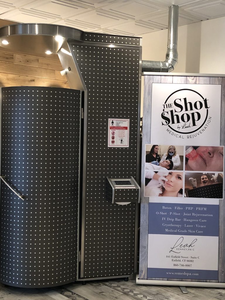 Cryotherapy Chamber at The Shot Shop.