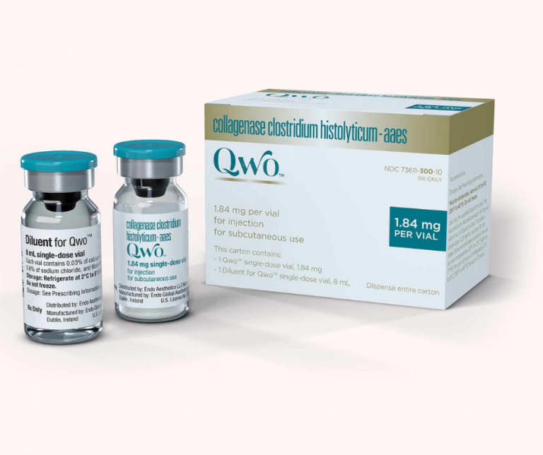 Vials of QWO ready for injection at The Shot Shop Medical Spa